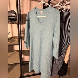 Talbots Light Blue Long Sleeve Dress